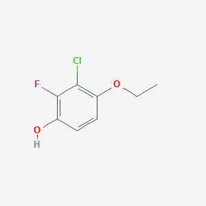 molecular formula C8H8ClFO2 B8754537 3-Chloro-4-ethoxy-2-fluorophenol 