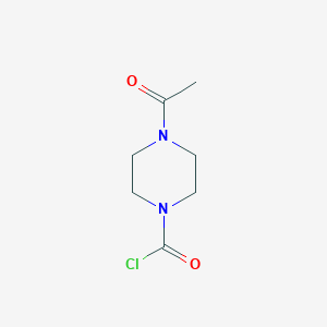 molecular formula C7H11ClN2O2 B8754542 4-Acetylpiperazine-1-carbonyl chloride 