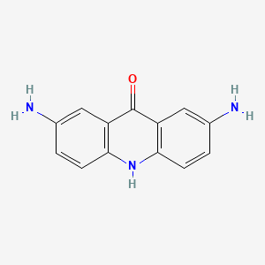 molecular formula C13H11N3O B8754581 2,7-Diaminoacridin-9(10H)-one CAS No. 86192-22-5