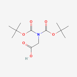 molecular formula C12H21NO6 B8754599 N,N-Bis(tert-butoxycarbonyl)glycine CAS No. 113568-18-6