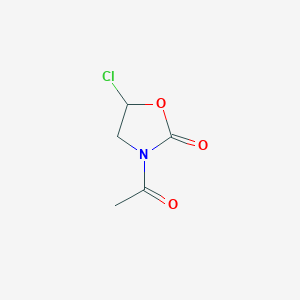 molecular formula C5H6ClNO3 B8754608 2-Oxazolidinone, 3-acetyl-5-chloro- CAS No. 60759-48-0