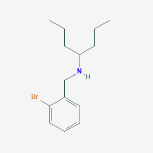 molecular formula C14H22BrN B8754629 N-(2-Bromobenzyl)heptan-4-amine 