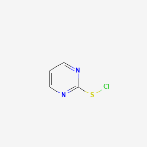 molecular formula C4H3ClN2S B8754869 2-(Chlorosulfanyl)pyrimidine CAS No. 61686-49-5
