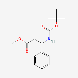 molecular formula C15H21NO4 B8754937 METHYL (R)-N-BOC-3-PHENYL-BETA-ALANINATE 