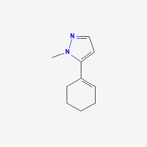 molecular formula C10H14N2 B8754956 5-(Cyclohexen-1-yl)-1-methylpyrazole 