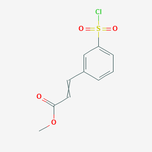 3-(3-Chlorosulfonylphenyl)acrylic acid methyl ester