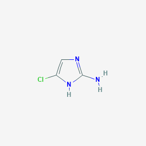 molecular formula C3H4ClN3 B8755088 5-chloro-1H-imidazol-2-amine 