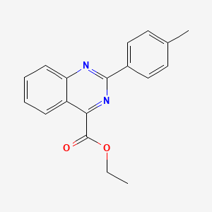 molecular formula C18H16N2O2 B8755404 Ethyl 2-(p-tolyl)quinazoline-4-carboxylate 
