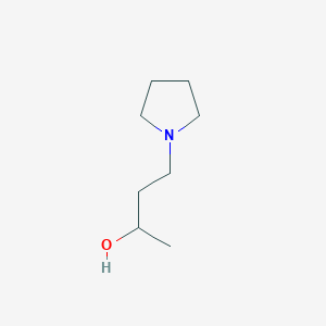molecular formula C8H17NO B8755422 4-(Pyrrolidin-1-yl)butan-2-ol 