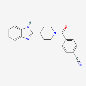 4-{[4-(1H-benzimidazol-2-yl)piperidin-1-yl]carbonyl}benzonitrile