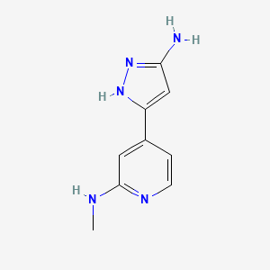 4-(5-Amino-1H-pyrazol-3-yl)-N-methylpyridin-2-amine