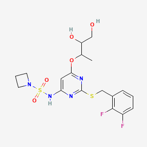 molecular formula C18H22F2N4O5S2 B8755508 Azd-5069; azd 5069 