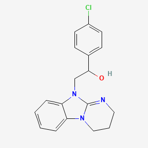 1-(4-chlorophenyl)-2-(3,4-dihydropyrimido[1,2-a]benzimidazol-10(2H)-yl)ethanol