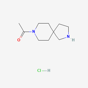 Ethanone, 1-(2,8-diazaspiro[4.5]dec-8-yl)-, (Hydrochloride) (1:1)