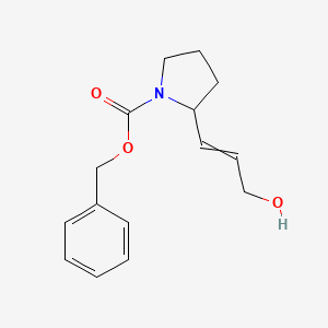 molecular formula C15H19NO3 B8755824 benzyl 2-(3-hydroxyprop-1-en-1-yl)pyrrolidine-1-carboxylate 