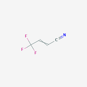 molecular formula C4H2F3N B8755899 4,4,4-trifluorobut-2-enenitrile 