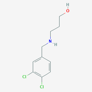 3-{[(3,4-Dichlorophenyl)methyl]amino}propan-1-ol