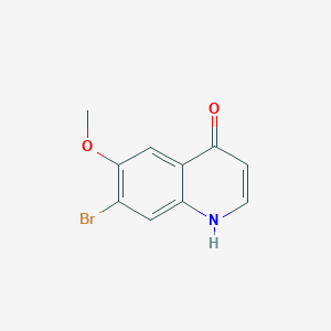 molecular formula C10H8BrNO2 B8755968 7-Bromo-6-methoxyquinolin-4-ol 