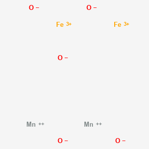 molecular formula Fe2Mn2O5 B087560 Iron(3+);manganese(2+);oxygen(2-) CAS No. 11115-91-6