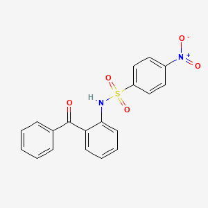 molecular formula C19H14N2O5S B8756068 N-(2-benzoylphenyl)-4-nitroBenzenesulfonamide CAS No. 628301-24-6