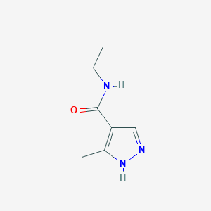 molecular formula C7H11N3O B8756082 N-Ethyl-3-methyl-1H-pyrazole-4-carboxamide 
