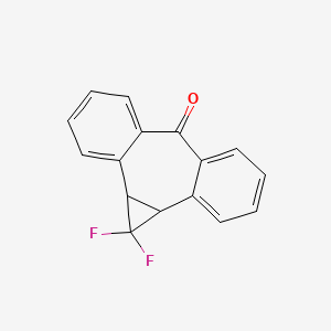 molecular formula C16H10F2O B8756095 Dibenzo[a,e]cyclopropa[c]cyclohepten-6(1H)-one, 1,1-difluoro-1a,10b-dihydro- 