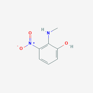 molecular formula C7H8N2O3 B8756217 2-(Methylamino)-3-nitrophenol CAS No. 163298-74-6