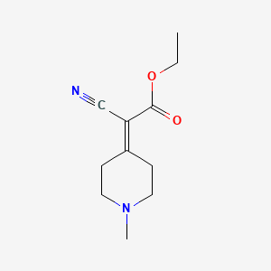 molecular formula C11H16N2O2 B8756242 Ethyl(1-Methyl-4-piperidylidene)-cyanoacetate 