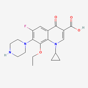 1-Cyclopropyl-8-ethoxy-6-fluoro-4-oxo-7-piperazin-1-ylquinoline-3-carboxylic acid