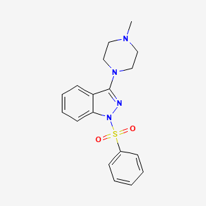 1-(Benzenesulfonyl)-3-(4-methylpiperazin-1-yl)-1H-indazole