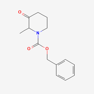 molecular formula C14H17NO3 B8756379 Benzyl 2-methyl-3-oxopiperidine-1-carboxylate 