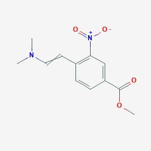 molecular formula C12H14N2O4 B8756391 Methyl 4-dimethylaminovinyl-3-nitrobenzoate CAS No. 133831-27-3