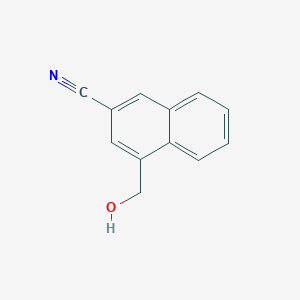 B8756409 4-(Hydroxymethyl)-2-naphthalenecarbonitrile CAS No. 79996-93-3