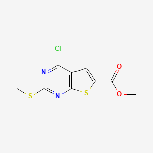 Methyl 4-chloro-2-(methylthio)thieno[2,3-d]pyrimidine-6-carboxylate