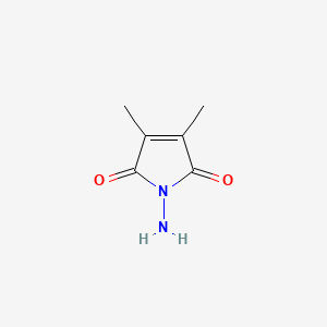 molecular formula C6H8N2O2 B8756438 1-Amino-3,4-dimethyl-1H-pyrrole-2,5-dione CAS No. 63751-07-5
