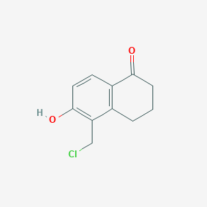 molecular formula C11H11ClO2 B8756439 5-(chloromethyl)-6-hydroxy-3,4-dihydro-1(2H)-naphthalenone CAS No. 59604-13-6