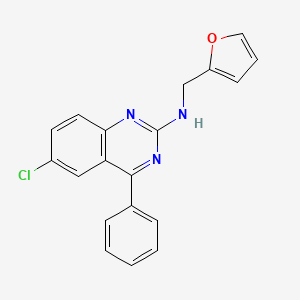 6-Chloro-2-furfurylamino-4-phenylquinazoline