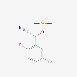 2-(5-Bromo-2-fluorophenyl)-2-((trimethylsilyl)oxy)acetonitrile