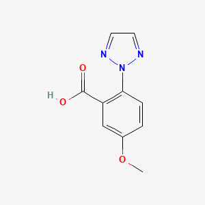 molecular formula C10H9N3O3 B8756516 5-methoxy-2-(2H-1,2,3-triazol-2-yl)benzoic acid CAS No. 1293284-55-5