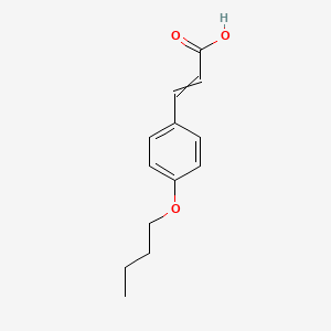 molecular formula C13H16O3 B8756561 (2E)-3-(4-butoxyphenyl)prop-2-enoic acid 