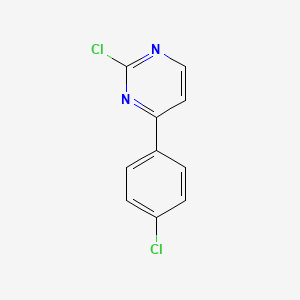 molecular formula C10H6Cl2N2 B8756574 2-Chloro-4-(4-chloro-phenyl)-pyrimidine 