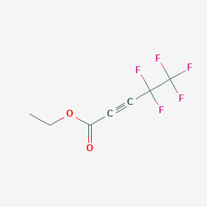 molecular formula C7H5F5O2 B8756593 Ethyl 4,4,5,5,5-pentafluoropent-2-ynoate CAS No. 129922-54-9