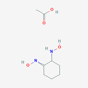 molecular formula C8H16N2O4 B087567 2-(Hydroxyamino)cyclohexan-1-one oxime acetate CAS No. 13785-65-4