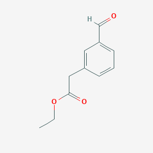molecular formula C11H12O3 B8756717 Ethyl 2-(3-formylphenyl)acetate 