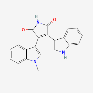 1H-Pyrrole-2,5-dione, 3-(1H-indol-3-yl)-4-(1-methyl-1H-indol-3-yl)-