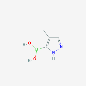(4-methyl-1H-pyrazol-5-yl)boronic acid