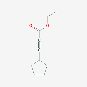 molecular formula C10H14O2 B8756755 ethyl 3-cyclopentylprop-2-ynoate 