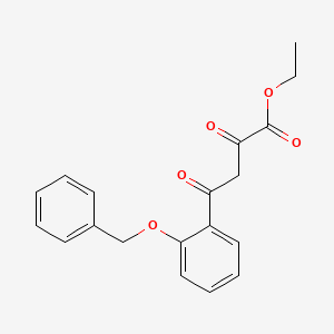 molecular formula C19H18O5 B8756784 Ethyl 4-[2-(benzyloxy)phenyl]-2,4-dioxobutanoate 