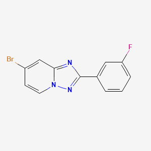 7-Bromo-2-(3-fluorophenyl)-[1,2,4]triazolo[1,5-A]pyridine