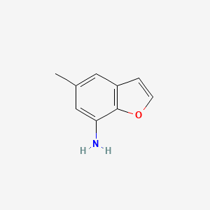 molecular formula C9H9NO B8756803 5-Methylbenzofuran-7-amine 